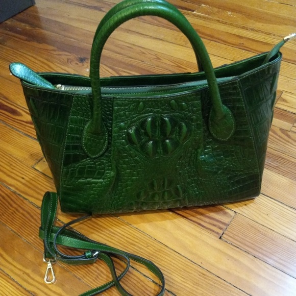 Pijushi croc embossed leather bag - Picture 15 of 15